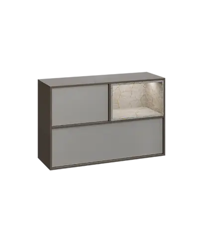 ERE H1231 P horní modul, pravý, 2-výklop/nika, 770x1200x400, metalická